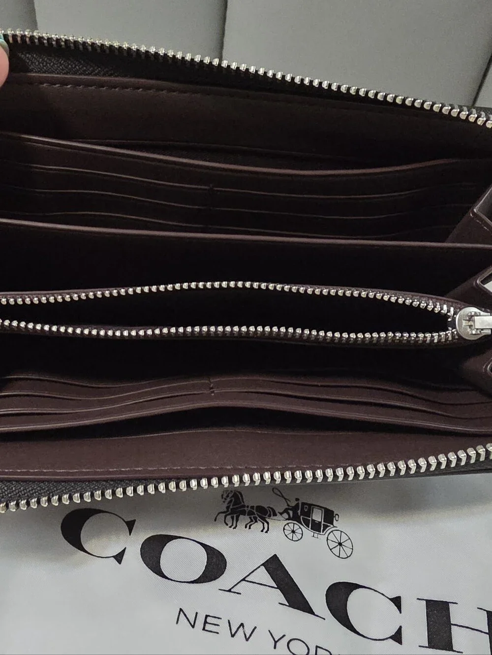 NWOT- NEVER BEEN USED! Coach Long Zip Around Wallet